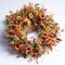 Fall Wreaths for Front Door: 24" Artificial Fall Wreath, Large Autumn Wreath for Outside Harvest Thanksgiving Decor